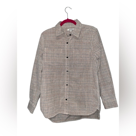 Madewell Classic Ex-Boyfriend Dermott Plaid Casual Button Down Medium NWT - Picture 3 of 10